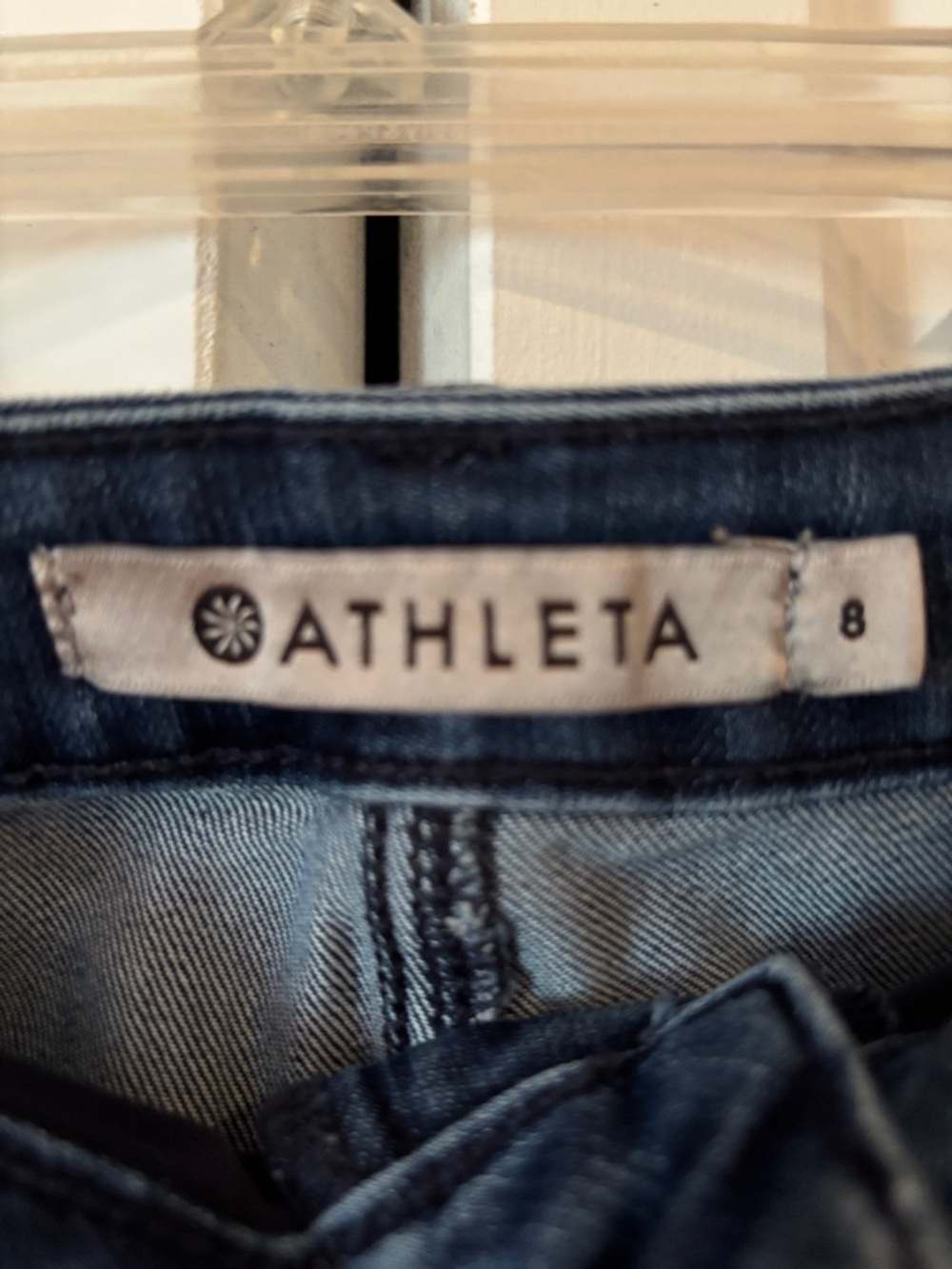 Athleta Women's Skinny Jeans in Dark Blue Denim - Picture 2 of 10